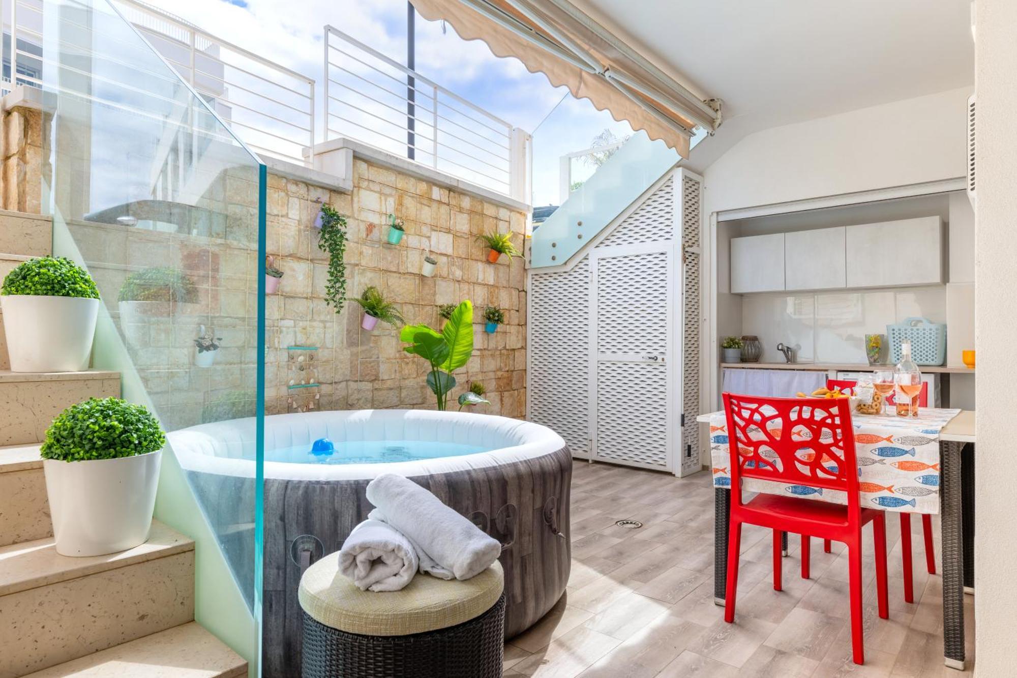 Cozy Marine Apt With Jacuzzi - 250Mt From Sea 폴리나노 아마레 외부 사진